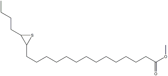 15,16-Epithioicosanoic acid methyl ester Struktur