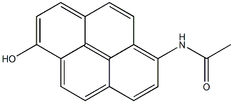 N-(6-Hydroxy-1-pyrenyl)acetamide Structure