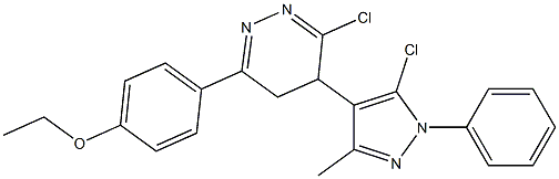  3-Chloro-4,5-dihydro-6-(4-ethoxyphenyl)-4-(1-phenyl-5-chloro-3-methyl-1H-pyrazol-4-yl)pyridazine