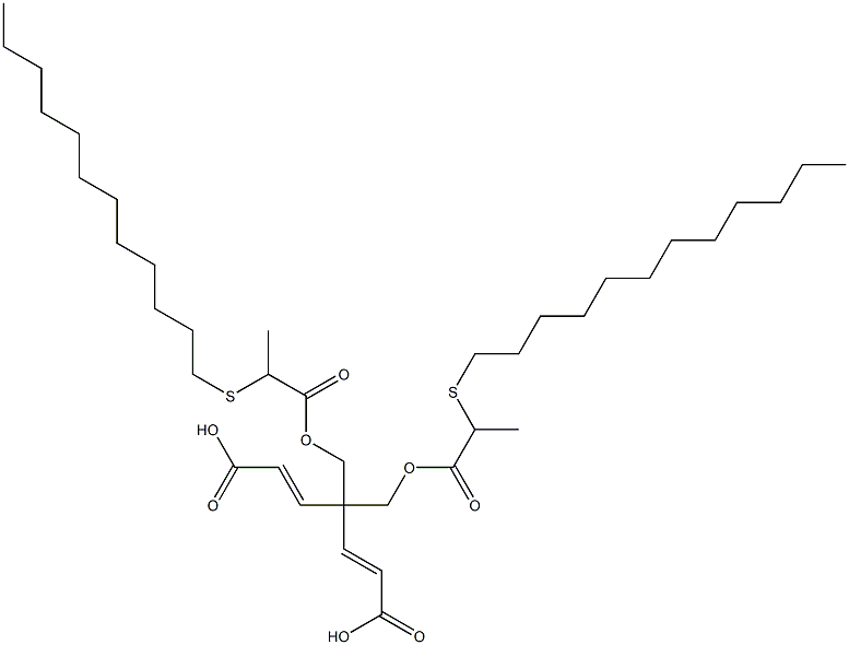 Bisacrylic acid 1,3-bis[2-(dodecylthio)propionyloxy]propane-2,2-diyl ester Struktur