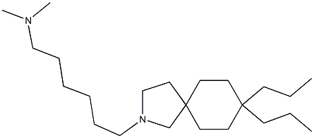 8,8-Dipropyl-2-(6-dimethylaminohexyl)-2-azaspiro[4.5]decane Struktur