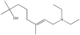 N,N-Diethyl-7-hydroxy-3,7-dimethyl-2-octenylamine,,结构式