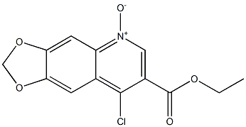 4-Chloro-3-ethoxycarbonyl-6,7-methylenebisoxyquinoline 1-oxide