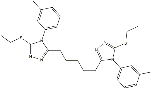  5,5'-(1,5-Pentanediyl)bis[4-(3-methylphenyl)-3-ethylthio-4H-1,2,4-triazole]