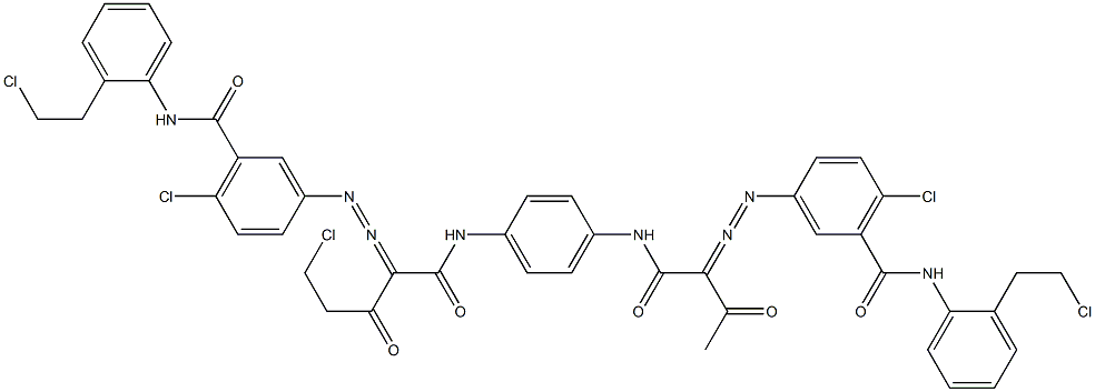 3,3'-[2-(Chloromethyl)-1,4-phenylenebis[iminocarbonyl(acetylmethylene)azo]]bis[N-[2-(2-chloroethyl)phenyl]-6-chlorobenzamide]