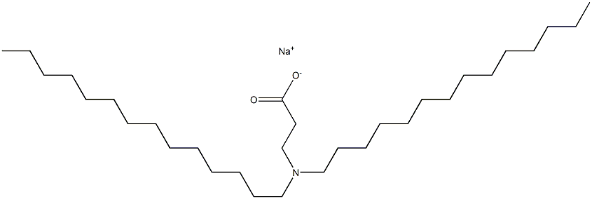 3-(Ditetradecylamino)propanoic acid sodium salt Structure