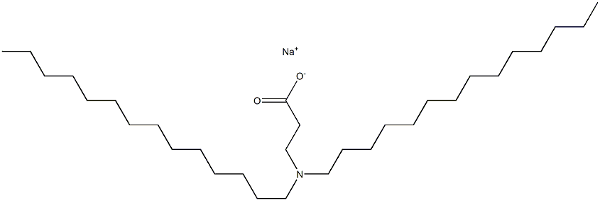 3-(Ditetradecylamino)propanoic acid sodium salt Struktur