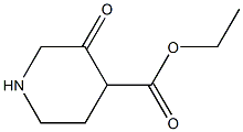 3-Oxo-4-piperidinecarboxylic acid ethyl ester Structure