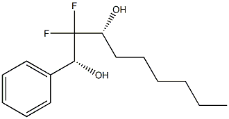 (1R,3R)-2,2-Difluoro-1-phenylnonane-1,3-diol 结构式