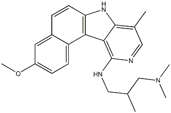 11-(3-Dimethylamino-2-methylpropylamino)-8-methyl-3-methoxy-7H-benzo[e]pyrido[4,3-b]indole