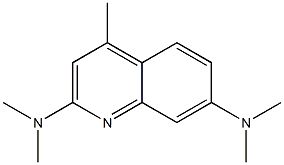 N,N,N',N',4-ペンタメチルキノリン-2,7-ジアミン 化学構造式