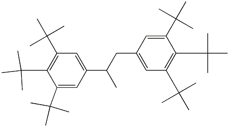 5,5'-(1,2-プロパンジイル)ビス(1,2,3-トリtert-ブチルベンゼン) 化学構造式