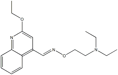 2-Ethoxy-4-[[2-(diethylamino)ethoxy]iminomethyl]quinoline Struktur