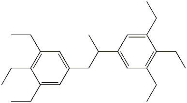 5,5'-(1,2-プロパンジイル)ビス(1,2,3-トリエチルベンゼン) 化学構造式