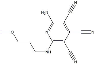 2-Amino-6-(3-methoxypropylamino)-3,4,5-pyridinetricarbonitrile