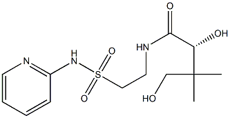 [R,(+)]-2,4-Dihydroxy-3,3-dimethyl-N-[2-(2-pyridylsulfamoyl)ethyl]butyramide Structure