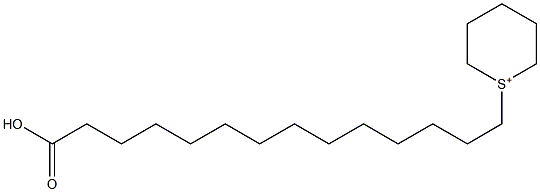 1-(13-Carboxytridecyl)hexahydrothiopyrylium,,结构式