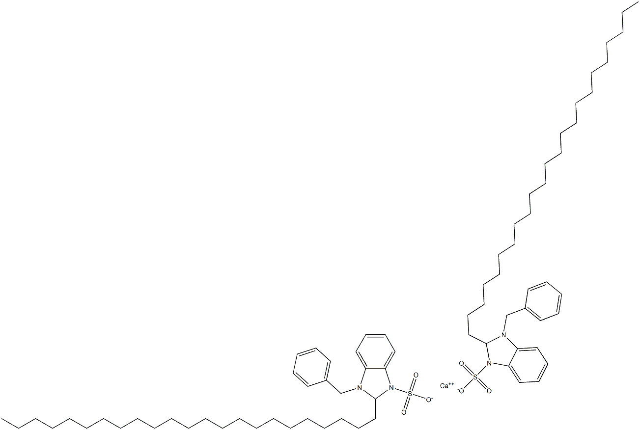 Bis(1-benzyl-2,3-dihydro-2-tricosyl-1H-benzimidazole-3-sulfonic acid)calcium salt|