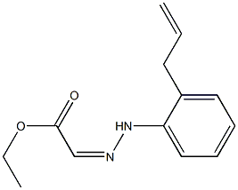 (Z)-(2-Allylphenyl)hydrazonoacetic acid ethyl ester Structure