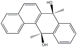 (7S,12R)-7,12-Dihydro-7,12-dimethylbenz[a]anthracene-7,12-diol Struktur