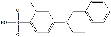 4-(N-Benzyl-N-ethylamino)-2-methylbenzenesulfonic acid Structure