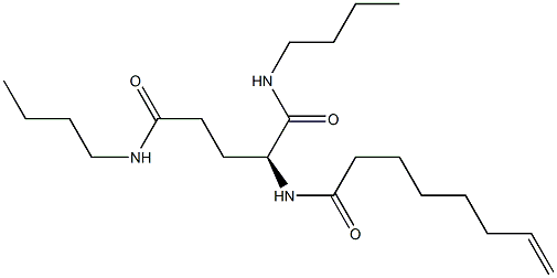 N2-(7-Octenoyl)-N1,N5-dibutylglutaminamide Struktur