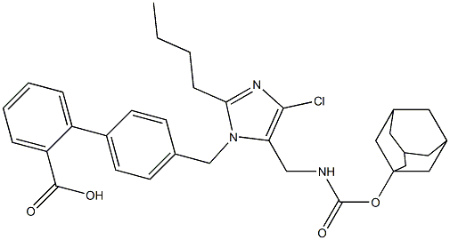 4'-[[2-Butyl-4-chloro-5-[(adamantan-1-yl)oxycarbonylaminomethyl]-1H-imidazol-1-yl]methyl]-1,1'-biphenyl-2-carboxylic acid