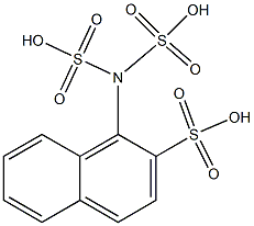 1-Naphthylamine trisulfonic acid Struktur