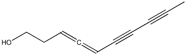 [S,(+)]-3,4-Decadiene-6,8-diyne-1-ol Structure