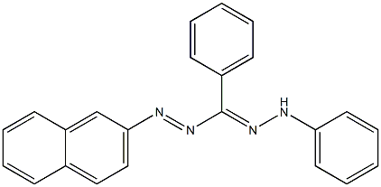 Phenyl(2-phenylhydrazono)(2-naphtylazo)methane,,结构式