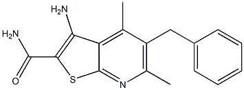 3-Amino-4,6-dimethyl-5-benzylthieno[2,3-b]pyridine-2-carboxamide