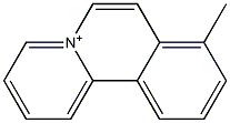8-メチルベンゾ[a]キノリジニウム 化学構造式