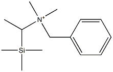 N-(Benzyl)-N,N-dimethyl-1-trimethylsilylethanaminium Structure