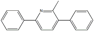 2-メチル-3,6-ジフェニルピリジン 化学構造式