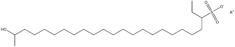 23-Hydroxytetracosane-3-sulfonic acid potassium salt Struktur