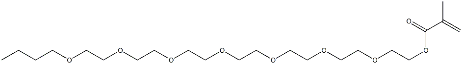 メタクリル酸(3,6,9,12,15,18,21-ヘプタオキサペンタコサン-1-イル) 化学構造式