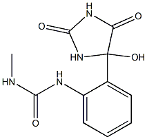 1-[2-[(Tetrahydro-2,4-dioxo-5-hydroxy-1H-imidazol)-5-yl]phenyl]-3-methylurea Structure