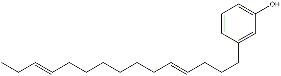 3-(4,12-Pentadecadienyl)phenol Struktur
