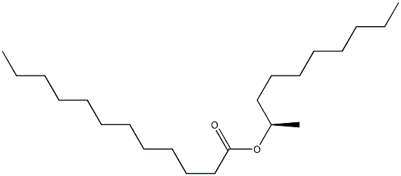 (-)-Lauric acid (R)-1-methylnonyl ester Struktur