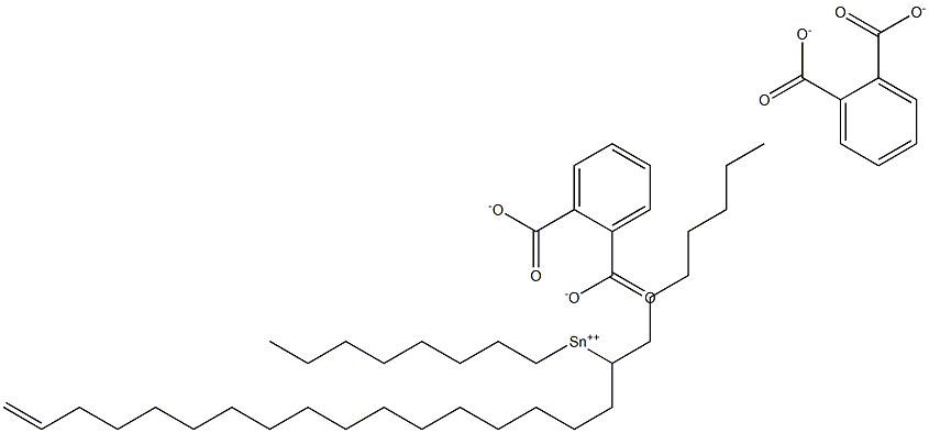 Bis[phthalic acid 1-(16-heptadecenyl)]dioctyltin(IV) salt Structure