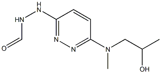3-(2-Formylhydrazino)-6-[(2-hydroxypropyl)methylamino]pyridazine Struktur