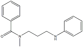 N-Methyl-N-[3-(phenylamino)propyl]benzamide Struktur