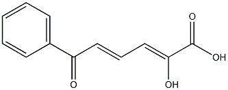 (2Z,4E)-2-Hydroxy-6-oxo-6-phenyl-2,4-hexadienoic acid 结构式