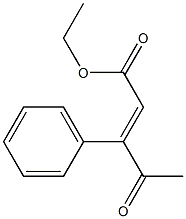 3-Phenyl-4-oxo-2-pentenoic acid ethyl ester Struktur