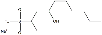 4-Hydroxydecane-2-sulfonic acid sodium salt Struktur