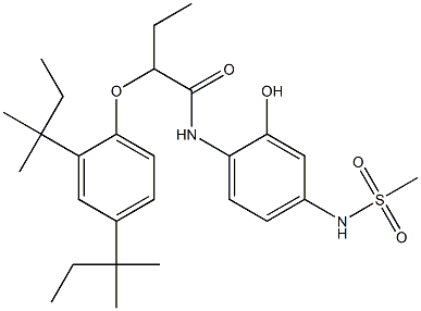 2-[2-(2,4-Di-tert-pentylphenoxy)butyrylamino]-5-(methylsulfonylamino)phenol