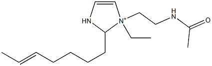 1-[2-(Acetylamino)ethyl]-1-ethyl-2-(5-heptenyl)-4-imidazoline-1-ium