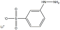 3-Hydrazinobenzenesulfonic acid lithium salt Structure