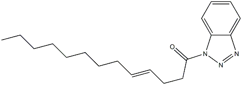 1-(4-Tridecenoyl)-1H-benzotriazole Struktur