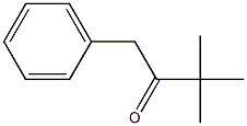 1-フェニル-3,3-ジメチル-2-ブタノン 化学構造式